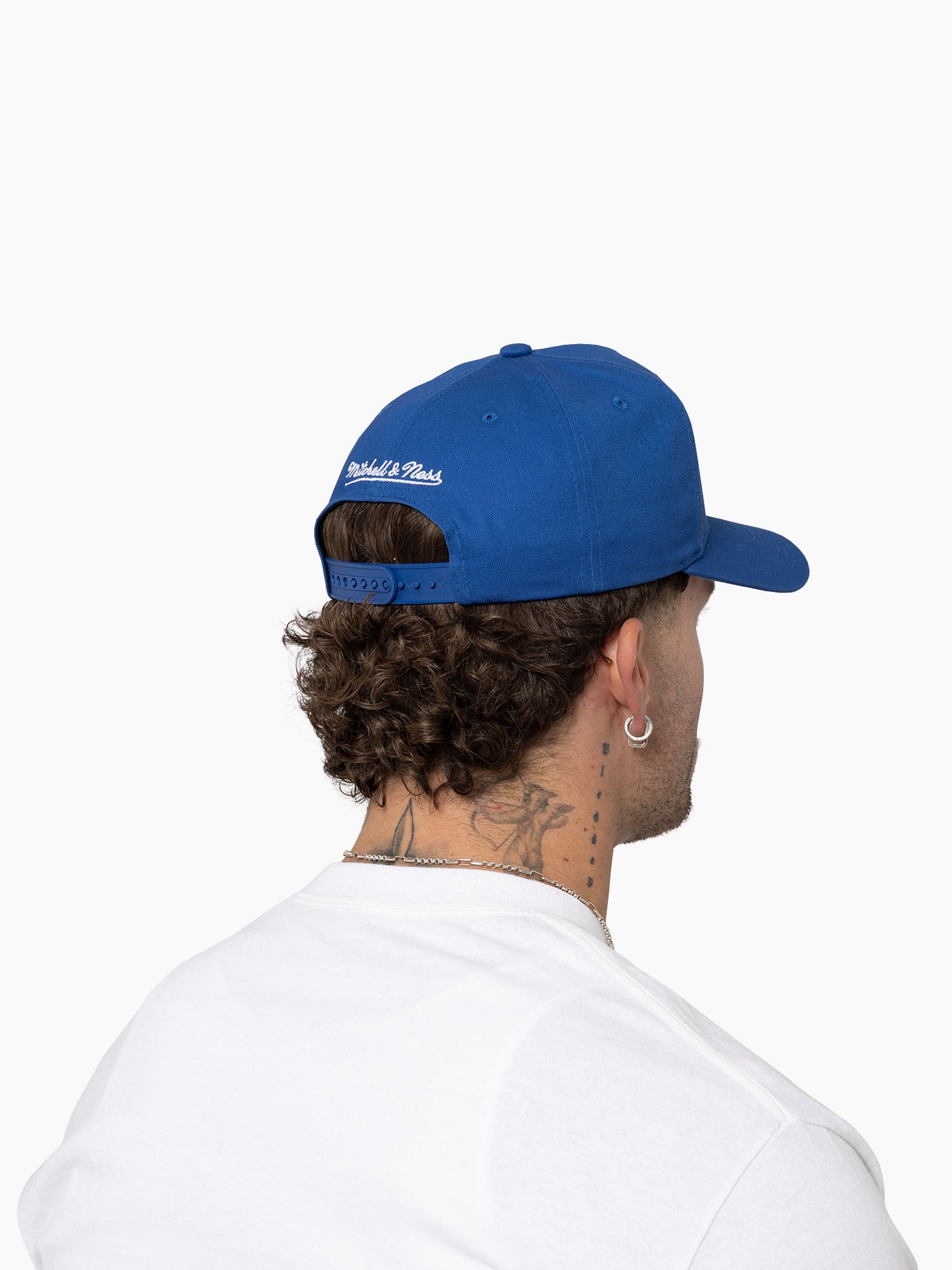LA Lakers Hat - Blue Regal Pro Pinch NBA Basketball Snapback Cap - Mitchell & Ness